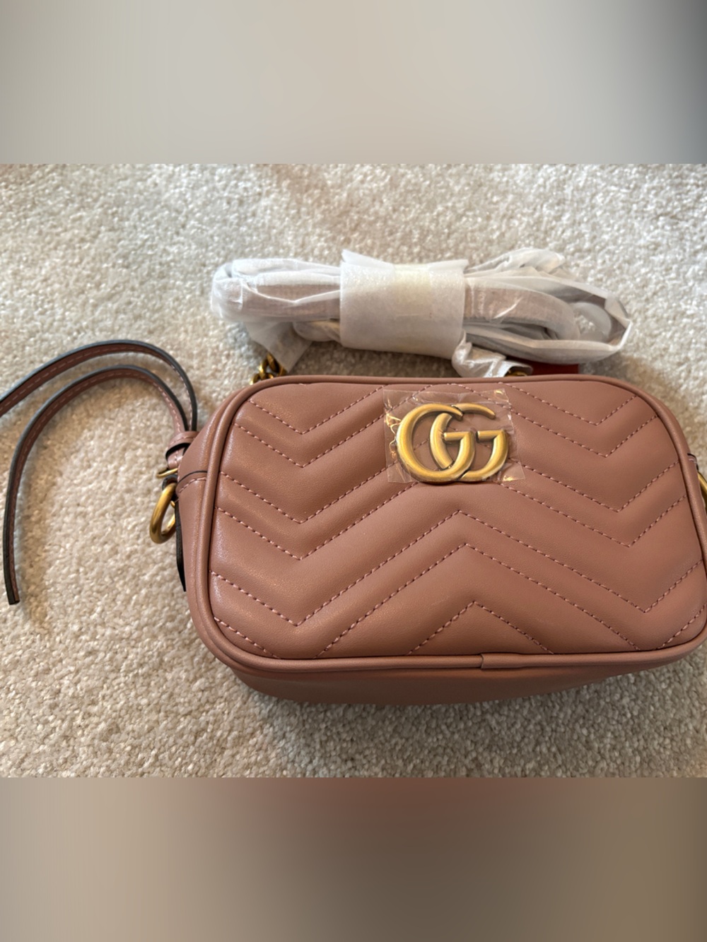Marmont Small Camera Bag in Dusty Rose